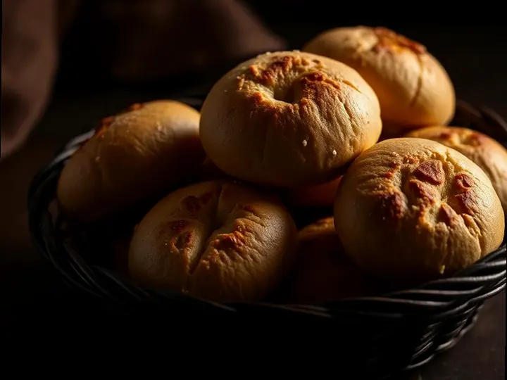 Steamed Barley Buns — The finished dish