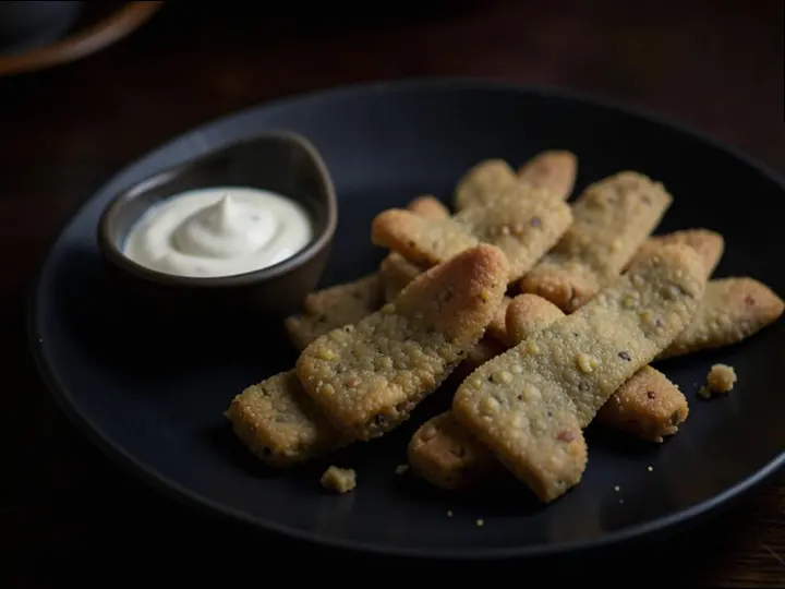 Soft Lentil Dosa Fingers (Lao Loum style) — The finished dish