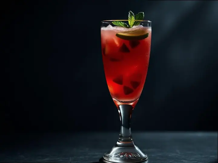 Levantine Melon Herb Spritz — The finished dish