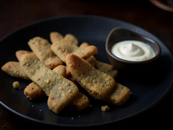 Soft Lentil Dosa Fingers (Levantine style) — The finished dish