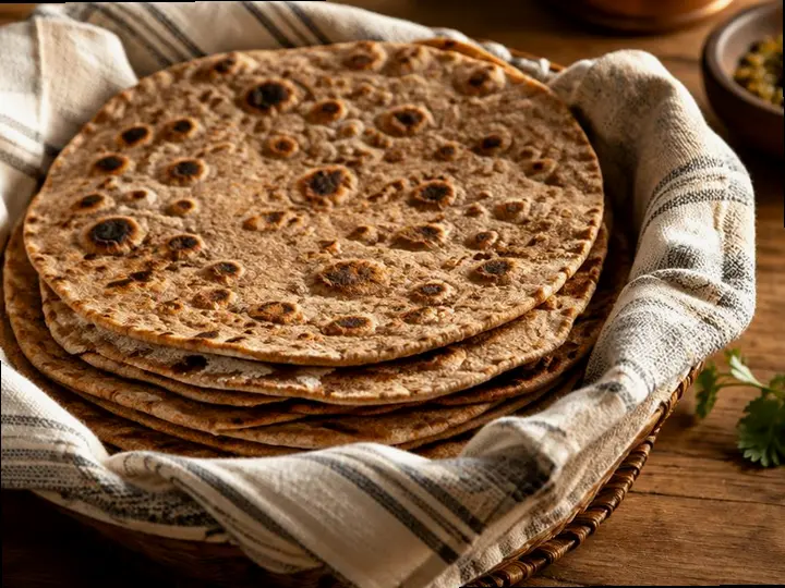 Za'atar Wholemeal Manakish — The finished dish