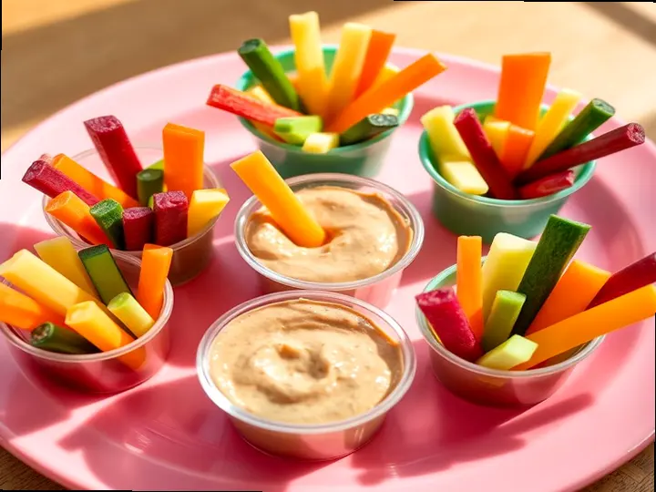 Rainbow Groundnut Veg Cups (Tuareg style) — The finished dish