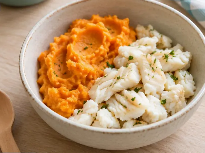 Little Fish & Sweet Potato Mash (Merina style) — The finished dish