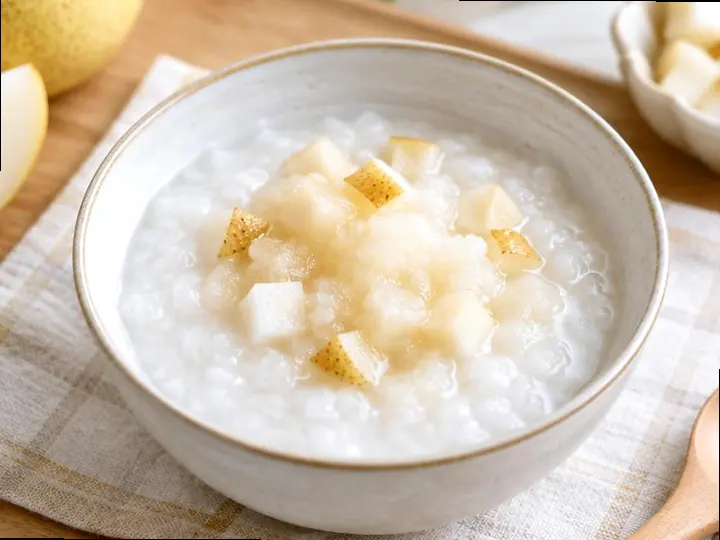 Fruity Congee (Malay style) — The finished dish