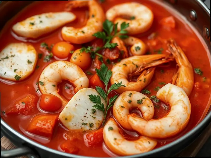 Pandanus & Fish Stew — The finished dish