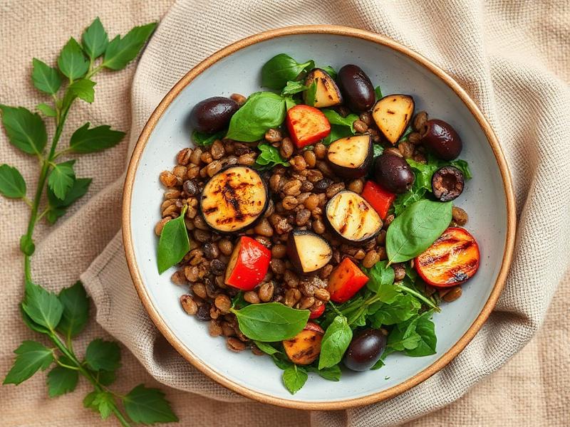 Mediterranean grain bowl
