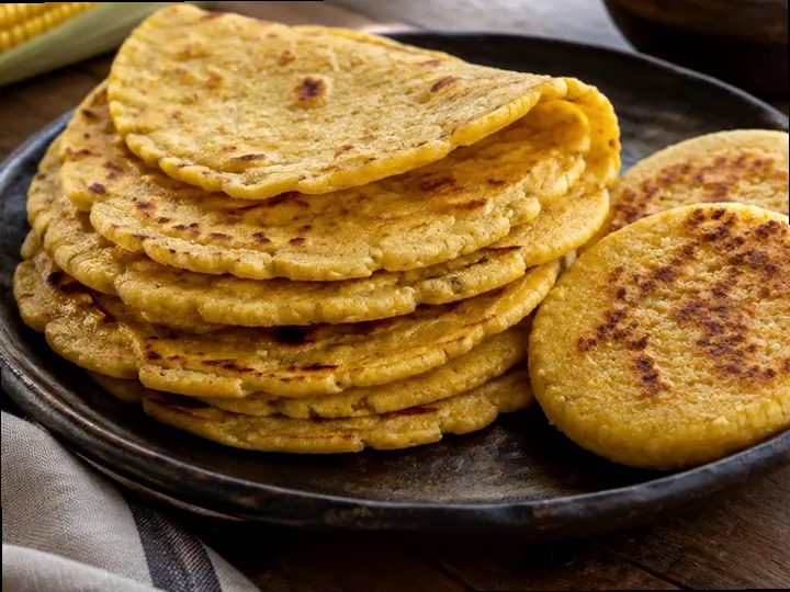 Nixtamal Corn Tortillas — The finished dish