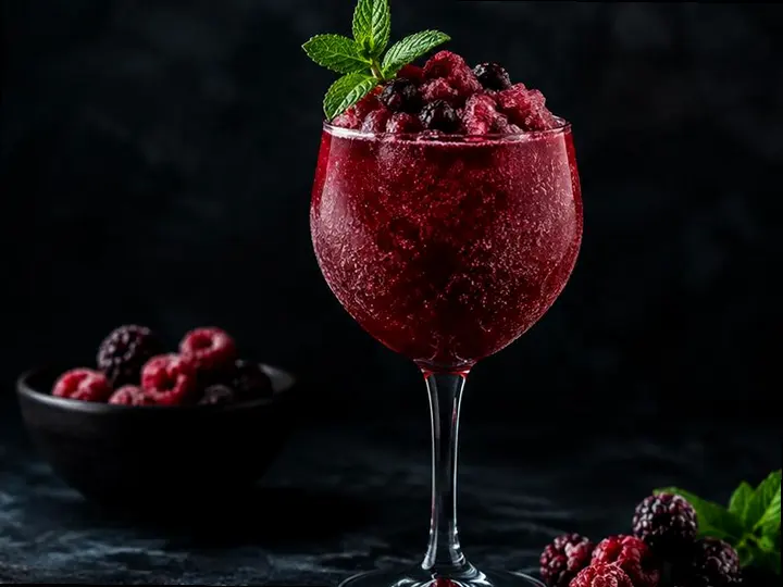 Amazigh Hibiscus Slushie — The finished dish