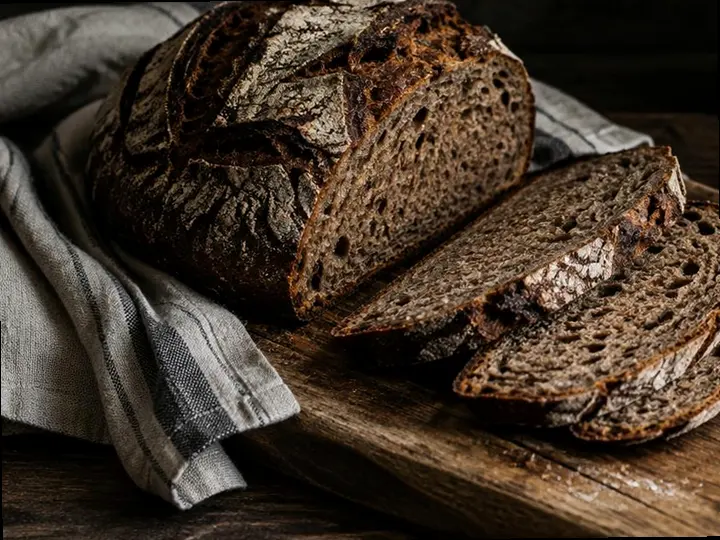 Barley Khobz Loaf — The finished dish