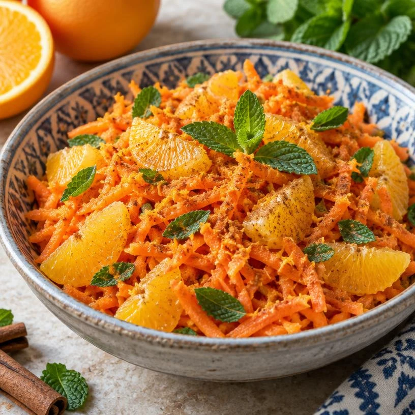 Carrot & Orange Salad — The finished dish