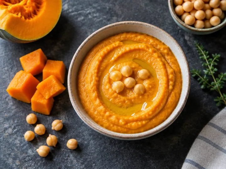 Soft Chickpea & Pumpkin Mash (Moroccan style) — The finished dish