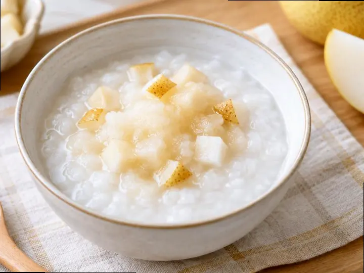 Fruity Congee (Bamar style) — The finished dish