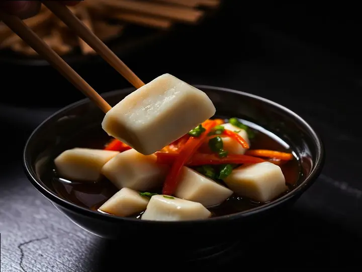 Shan Tofu Salad — The finished dish