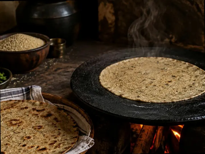 Buckwheat Roti — The finished dish