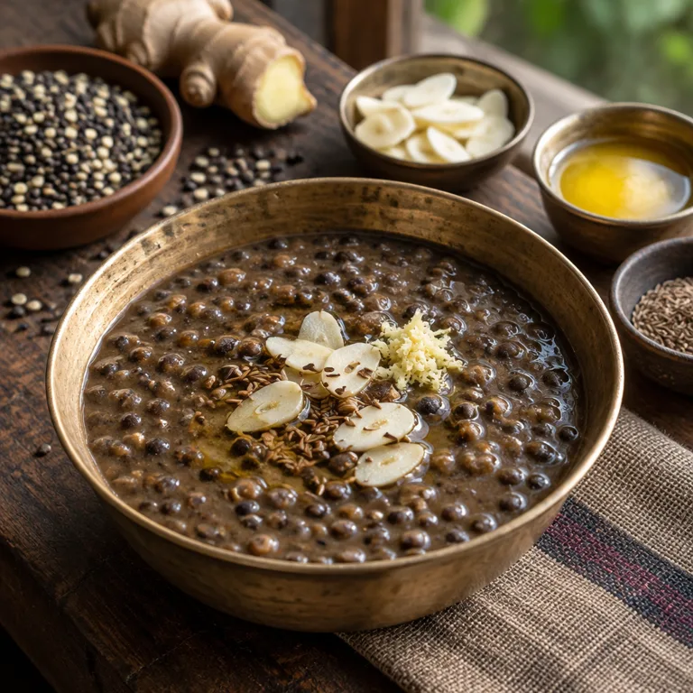 Kalo Dal — The finished dish