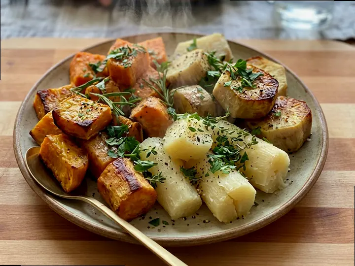 Kumara & Lentil Bake — The finished dish