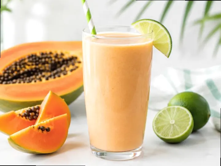 Ngai Tahu Finger Lime Smoothie — The finished dish