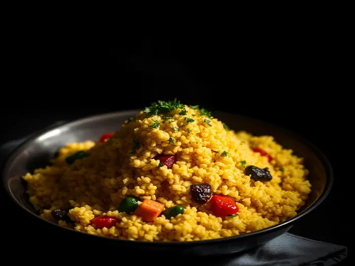 Dambou Moringa Couscous — The finished dish