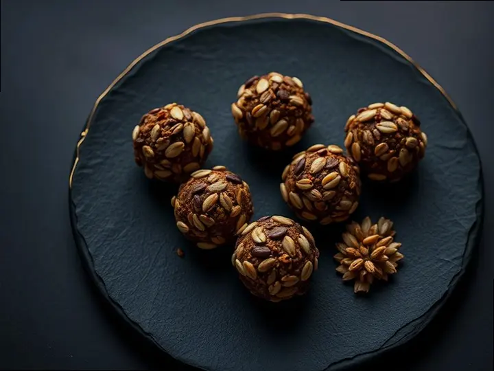 Roasted Groundnut & Kuli Kuli Bites — The finished dish