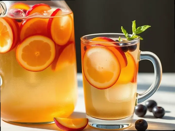 Norwegian Elderflower Iced Tea — The finished dish