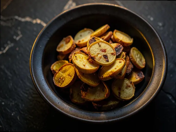Smoked Trout on Rye Crisps — The finished dish