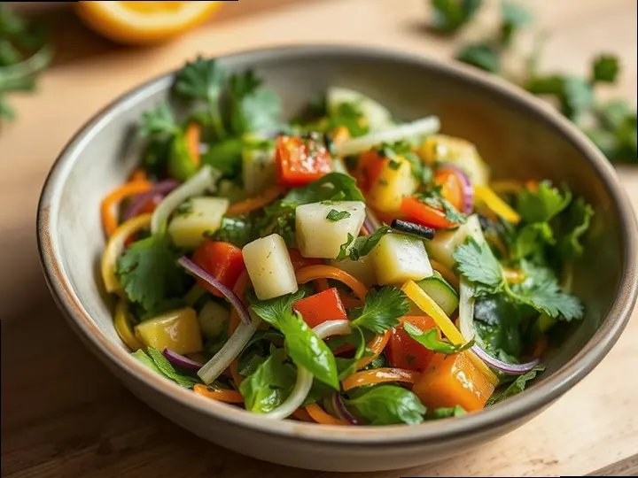 Chana Chaat — The finished dish
