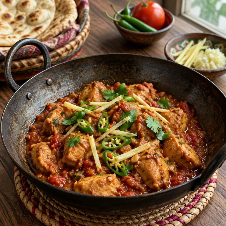 Chicken Karahi — The finished dish