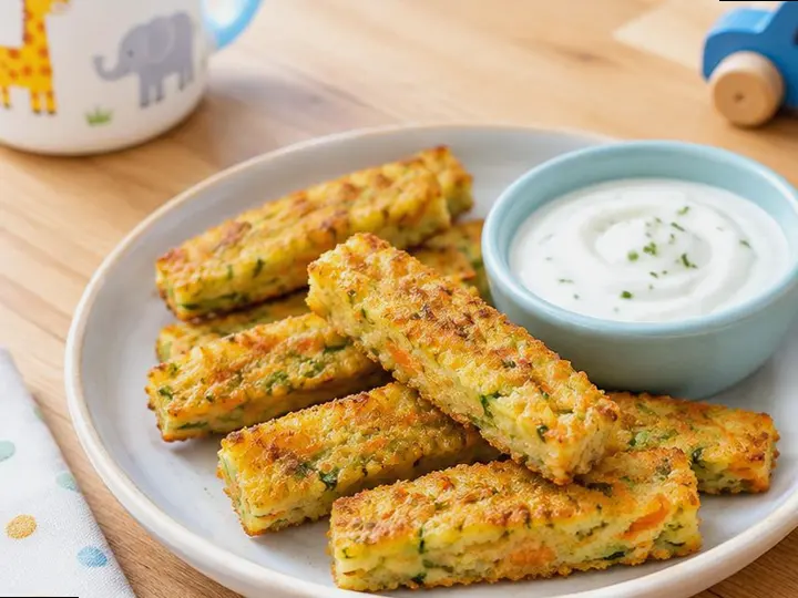 Fish Fingers with Green Peas (Highlander style) — The finished dish