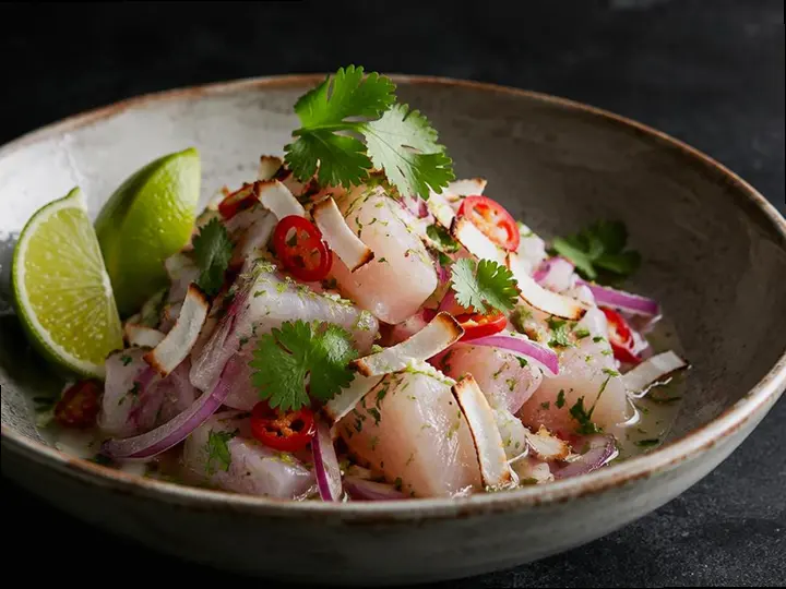 Ceviche, Classic — The finished dish