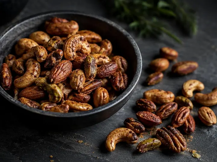Roasted Chestnut Cones — The finished dish