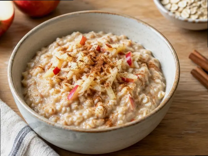 Soft Oat & Apple Porridge (Alentejano style) — The finished dish