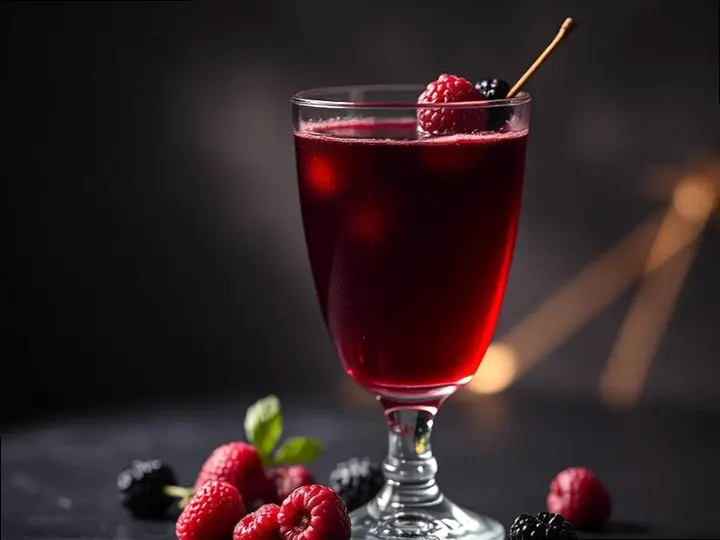 Boricua Blueberry Herb Spritz — The finished dish
