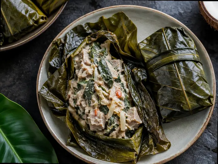 Palusami, Light — The finished dish