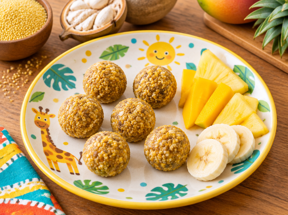 Baobab & Millet Balls — The finished dish