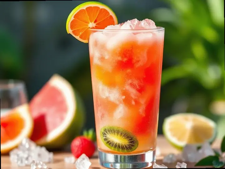 Peranakan Tamarind Slushie — The finished dish