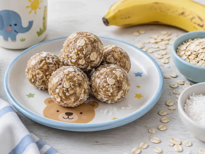 Banana Coconut Oat Bites (Melanesian style) — The finished dish
