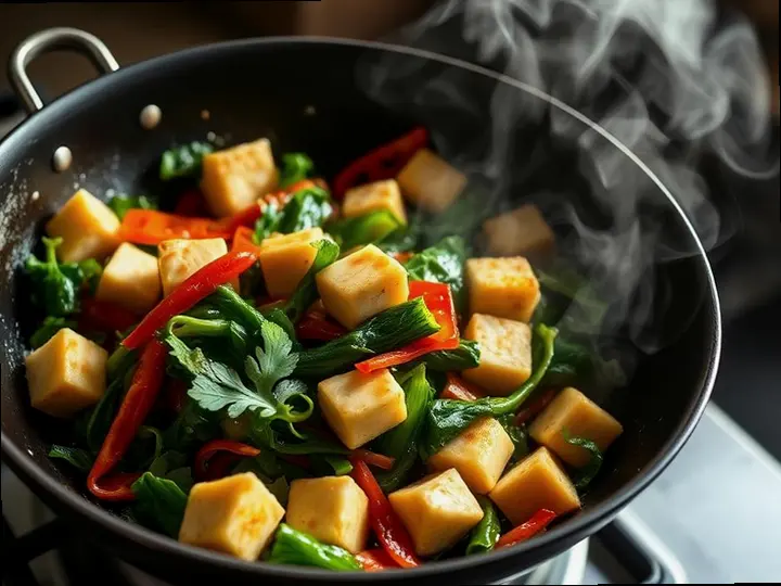Suqaar with Salad — The finished dish