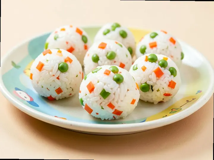 Mini Veggie Rice Balls (Tamil style) — The finished dish