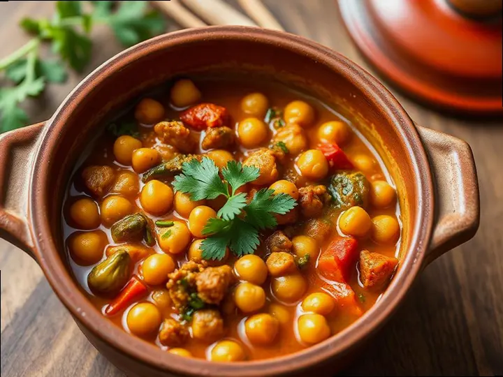 Red Rice & Dhal — The finished dish