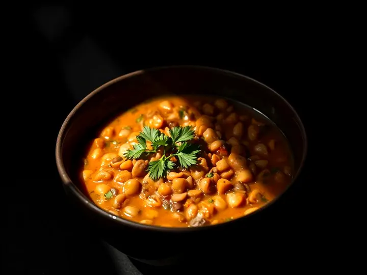 Ful Medames, Light — The finished dish