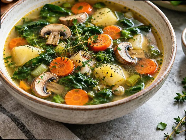 Karljohan Mushroom Soup — The finished dish