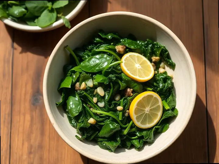 Callaloo & Dhal — The finished dish