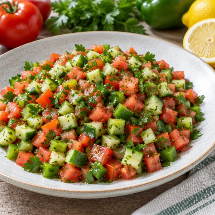 Shepherd's Salad Coban — The finished dish