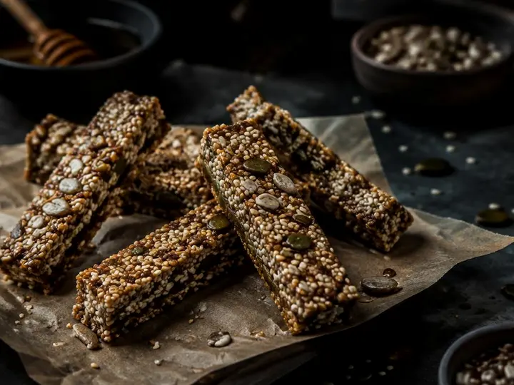 Simsim Sesame Bars — The finished dish