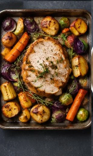 Norfolk Turkey & Sage Traybake — The finished dish