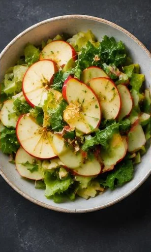 Orkney Crab & Apple Salad — The finished dish
