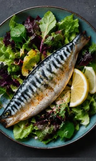 Pembrokeshire Mackerel & Greens — The finished dish