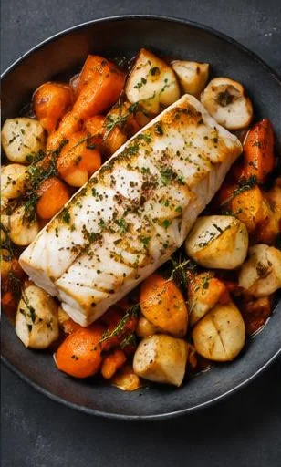 Shetland Fish & Root Bake — The finished dish