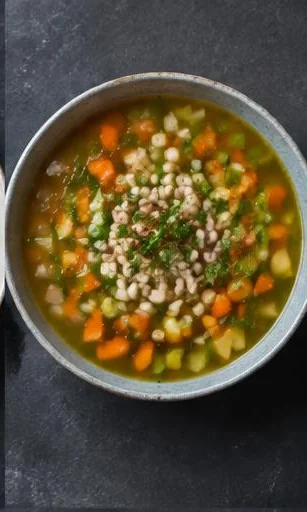Ulster Vegetable Broth — The finished dish