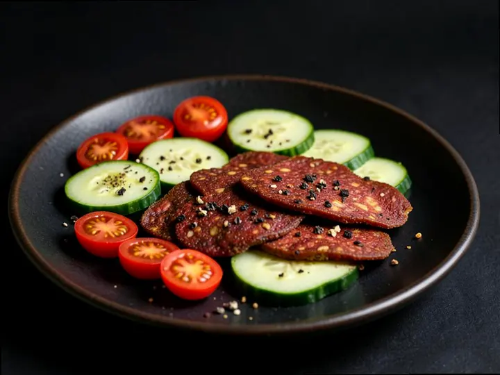 Ahi & Cucumber Bites — The finished dish